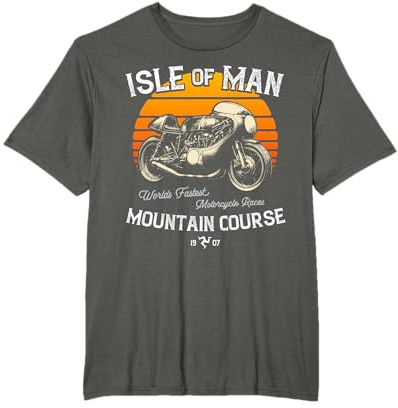 Retro Isle of Man TT Races Vintage Motorrad Race T-Shirt