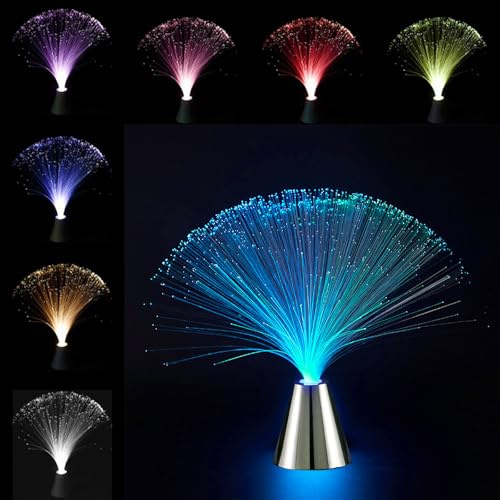 Fiber Lampe Kunststoff Fiber-Leuchte Eiskristall Glasfaserlampe Effektleuchte Fiberglas Fiberglas Lampe Fließender Farbwechsel Geburtstag Valentinstag Hochzeit Schlafzimmer Tabelle Dekoration
