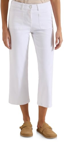 Cecil Wide Leg Jeans mit Patch Pockets White 33