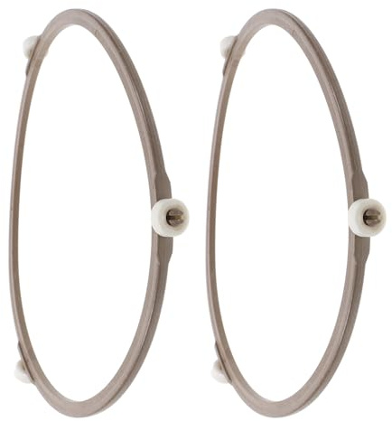 BESPORTBLE 2pcs Microwave Oven Tray Support Racks Microwave Turntable Rings round Plastic Corrosion Resistant Wear-resistant Rotating Roller Support for Oven