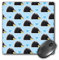 3drose LLC 20,3 x 20,3 x 0,6 cm niedlicher Maus Pad, Igel und Herzen Blue Print (MP 165852 1)