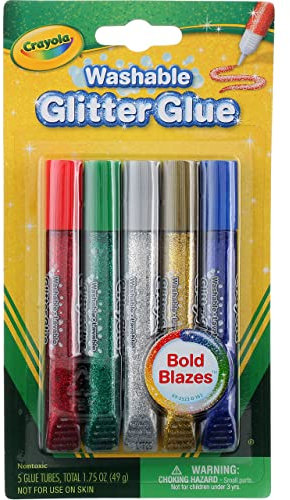 Crayola Washable Glitter Glue 5 ea (Pack of 2)