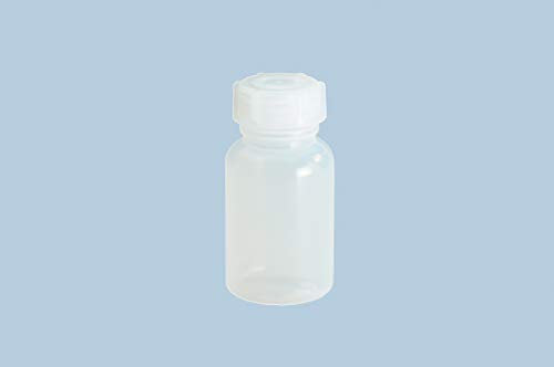 hünersdorff Weithalsflasche zum Befüllen mit Schraubverschluss aus LD-PE (bruchsicher und lebensmittelgeeignet), 500 ml, transparent