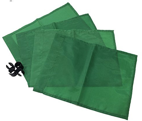 Football Corner Flags with Tie Cord Water Proof Washable Green
