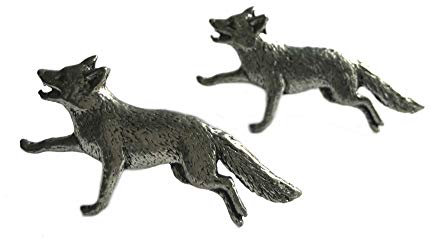 Manschettenknöpfe - Fuchs - Handgegossen von William Sturt aus Deutsche Zinn (Pewter)