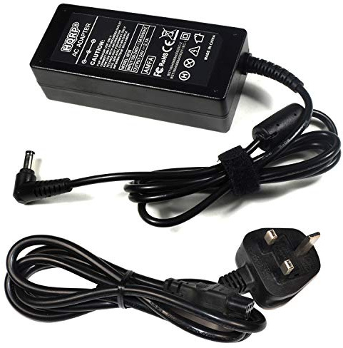HQRP 24V AC Adapter compatible with LG 22LS3500 22LV2500UA 22LV2500UG 22LV255CUA 26LS3500 26LV2500UA 26LV2500UG HD LED LCD TV Television HDTV Power Supply PSU Cord Adaptor