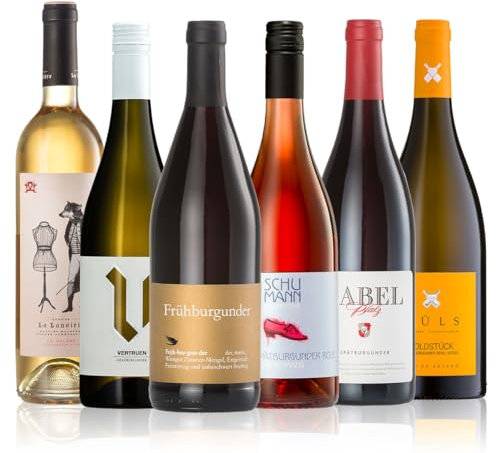 GEILE WEINE Weinpaket BURGUNDER-FAMILIE (6 x 0,75l) Probierpaket mit Weiss-, Grau-, Früh- und Spätburgunder sowie Chardonnay aus Deutschland & Frankreich