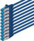 0,25 m Cable de Red, Cable Ethernet y LAN SFTP PIMF Cat6a - transmite hasta 10 Gigabit por Segundo y es Adecuado para switches, routers, módems con Entrada RJ45, azul - 10 piezas