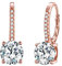 Orecchini Argento 925,EVER FAITH Zirconia cubica Elegante e simplice Splendidi a cerchio