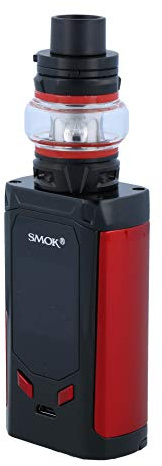 Smok R-Kiss E Zigarette Set | R-Kiss 200 Watt | TFV8 Baby V2 Verdampfer | 2x Baby V2 Heads - Farbe: schwarz-rot