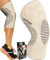 Physix Gear Kniebandage, Kompressionsbandage, Alternative zur Knieschiene, für Damen und Herren, Kniebandage, Krafttraining, Knieschoner (S-Schwarz & Beige, 1 Stück)
