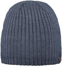 Barts Herren Wilbert Turnup Beanie-Mütze, blau, Einheitsgröße