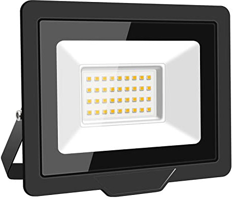 Willpower LED Strahler Außen 30W 3000LM LED Scheinwerfer 3500K Warmweiß IP66 Wasserdicht LED Außenstrahler Fluter Flutlicht Aussenlampe für Garage Flur Garten Innenhöfe Hotel Sportplatz Hinterhof
