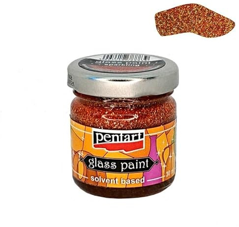 Zita`s Creative Peinture pour verre 30 ml – Bronze pailleté