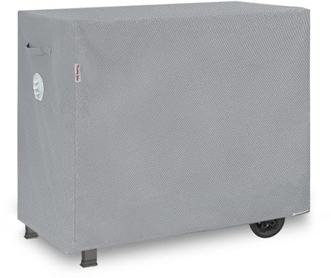 Turtle-Life BBQ Grillabdeckung, 119,8 cm, strapazierfähig, wasserdicht, für Gasgrill-Abdeckungen für Weber Genesis Char-Broil Brinkmann, kein Verblassen innerhalb von 2 Jahren, Grau