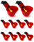 QWORK® 10 Stück Automatisches Geflügeltränke Hühnertränke Kunststoff Chicken Drinker, Wassertrinker Werkzeug für Vogel Wachtel Taube Huhn Henne (25mm, für Eimer)