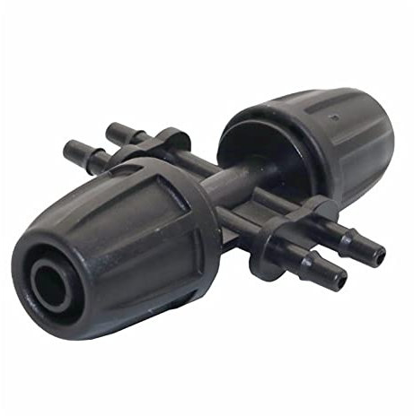 XINHUIPART Garden Plumbing Adapter 3 8 / 11mm To 3 / 5mm Hose Distributor 4 Way Hose Connector For Automatic Watering System