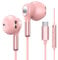 Auriculares USB C para Samsung Galaxy S23 S24 S22 Ultra S21 FE S20 A53 A54 A55 Auriculares USB Tipo C con Micrófono intrauditivos con Cable Tipo C para iPhone 15 Pro MAX iPad Pro Air 5/Mini 6, Pixel 8