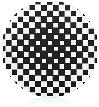 Damier Planche À Découper En Verre Résistance À La Chaleur Plateau Décoratif Pour Cuisine 20 cm