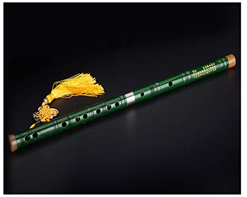bambusflöte Querflöte Instrument Anfänger Erwachsene Schüler Querflöte Profi Bitterbambusflöte Single Cupronickel (Color : Green)