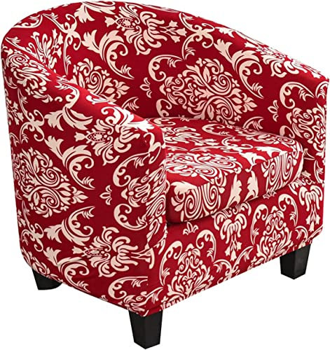 Sesselhusse Sesselbezug 2-teiliger Sesselschoner Sesselüberwurf Jacquard Elastisch Stretch Sofahusse Husse für Clubsessel Loungesessel Cocktailsessel mit Kissenbezug für Tullsta ( Color : #75 )