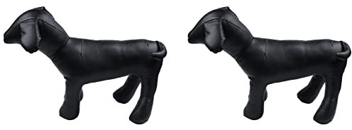 Pavewood 2 x Leder-Schaufensterpuppen für Hunde, stehende Position, für Spielzeug, Tiergeschäft, Schaufensterpuppe