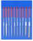Bestgle Juego de 10 limas de aguja de diamante, mini juego de limas de joyería para joyeros, vidrio y madera, 3 x 140 mm