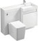 Wiltshire 1200mm Right Hand White Combination Vanity Unit | Back to Wall Toilet Unit | One Piece Worktop & Basin | Bathroom Unit