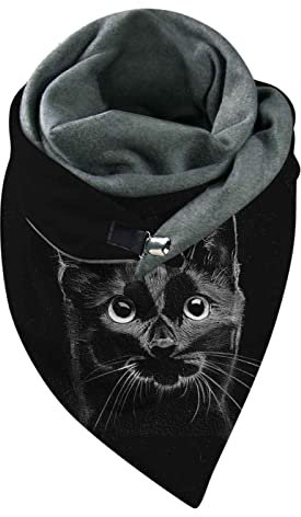 Didadihu Wickelschal Damen : Schals Musselin Schwarz Poncho Fahrrad Damenschal Dreieck Grau Dreiecksschal Loopschal Winter Flauschig Schal Rundschal Wickelschal Pink Groß