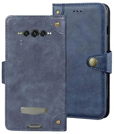 Auotu Custodia Case PU Pelle Flip Magnetica Custodiar Protettiva Portafoglio Cover Per DOOGEE VMAX (2023) 5G / DOOGEE VMAXPLUS Smartphone (Blu)