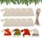 30PCS Wooden Christmas Baubles Christmas Wooden Ornaments Wood Slices Christmas Tree Hanging Decorations for Xmas Decoration DIY Crafts…