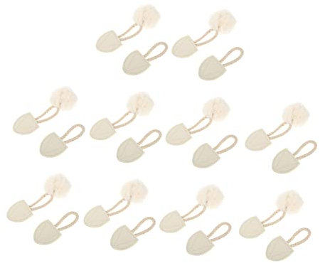 STOBOK 10 Paar Schnalle Knebelverschlüsse nähen Jacken Umschaltknöpfe zum Nähen Mäntel Mantel-Umschaltknöpfe Lederbekleidung umschalten Einfach Verschluss Strickjacke Knopf Plüsch