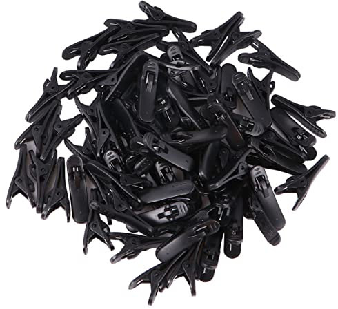jojofuny 100stücke Kopfhörer Kabelclips Alligator Klemmen Langlebige Kunststoff Clips Zur Kabelorganisation Praktisch Als Headset Kabelhalter Für Smartphone Ohrhörer Schwarz
