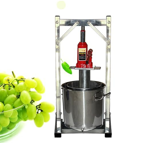 COYEUX 12L Weinpresse, Edelstahl-Pressmaschine für hausgemachten Wein, Saft und Tinktur, für hausgemachten Natursaft, Beeren, Apfelpressen