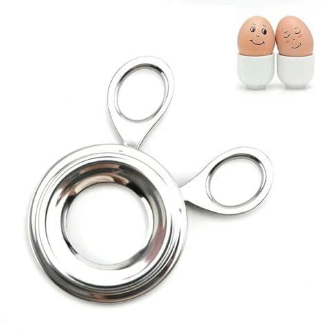 Apriuova 2Pc Con Guscio Di Uova A Guscio Duro Con Guscio Di Uova A Goccia In Acciaio Inossidabile Apri In Acciaio Inossidabile Utensile Cookie Uova-Predefinito