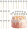 Wzhtuzi 20 Stück mini discokugel, 3 x 3 cm discokugel becher für Geburtstagstorte Dekoration Disco Thema Party Zubehör mini discokugel deko