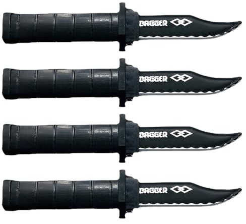 CPJJ 4 Stückzaubermesser, fake messer, für Halloween, Karneval, Kinder, Erwachsene, Party