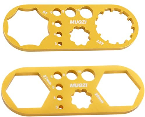 2pcs Fahrradschlüssel Fahrrad Vordergabel Reparatur Werkzeug SR S untour XCR/XGM/XCT/RST MTB Fahrrad Vordergabelkappe Entfernen Installieren eines Schraubenschlüssels Doppelkopf Ersatzschlüssel