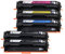 MEGOFFICE CF540X 203X Tonerkartusche Kompatibel für HP 203X 203A CF540X CF541X CF542X CF543X CF540A für Color Laserjet Pro MFP M281fdw M280nw M281cdw M254dw M254nw M254dn(5-Pack)