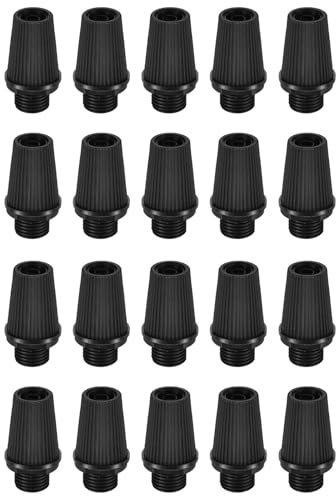 YUSSEQDD 30 Stück Kabelverschraubung Reliefs für Halter Schrauben Schrauben Tischlampe Reparatur Halter verstellbare Schnur Pendelleuchte Draht, Schwarz