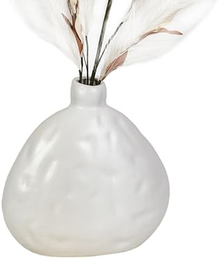 FLORERO CERAMICA BLANCO MATE