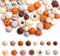Gosknor Lot de 73 Perles en Silicone Style Vache, Perles Focales en Silicone Style Animal pour Bricolage, Porte-Clés, Bracelets, Stylos