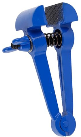 NULYLU Handschelle aus Stahl Stiefelklemmenzange Klemmen Holzbearbeitung Zange Schraubstock Werkzeug klemmzange grimpzange klemmbausteine Handfeste Zange Handschraubstock aus Stahl Blue