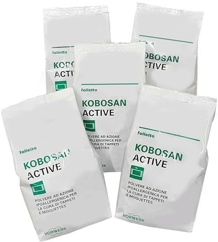 CONFEZIONE 5 BUSTE DA 500g KOBOSAN ACTIVE FOLLETTO VORWERK KOBOLD 51391 ORIGINALE