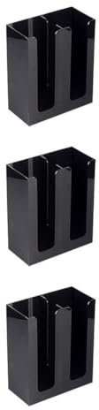 yuwqqoajv 3 Juegos de Portavasos de café ABS duradero, solución práctica y conveniente, estante de almacenamiento de vasos desechables de 2 compartimentos