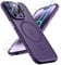 ORETECH Magnetic Case for iPhone 14 Pro Case, with [2 Pack 9H Screen Protector] [Fit for MagSafe] [Military Grade Shockproof] Translucent Matte Back Slim Thin Phone Case Cover - Deep Purple