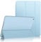 Yisica Protective Cover for iPad 9th Generation Case 2021/iPad 8th Generation Case 2020/7th Gen 2019, Tri-Fold Slim Tablet Cover with Auto Wake/Sleep, Full-Body Protection Anti-Fingerprint Light Blue