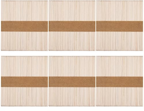 WISYOK Lollipop Sticks, 114mm, 300pcs, Wooden Popsicle Sticks | Lolly Sticks for Craft & Food, Lollypop Sticks, Ice Lolly Sticks for Handwork, DIY Projects and Classroom Art Supplies