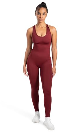 SMILODOX Jumpsuit Damen Elsie, Seamless Einteiler mit Racerback, Ganzkörperanzug geripptes Material, Sportanzug figurformender Fit, Overall atmungsaktiv, perfekt für Workouts, Athleisure & Yoga