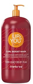 Inebrya Up To You Curl Boost Mask Feuchtigkeitsspendende Haarmaske für welliges, lockiges und krauses Haar, 1000 ml